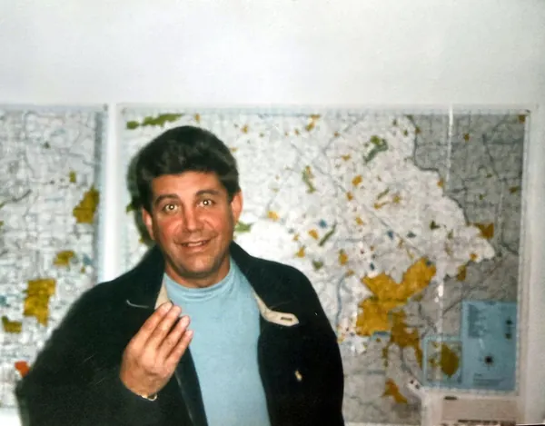 Bill Moppert Jr. at the office, 1999