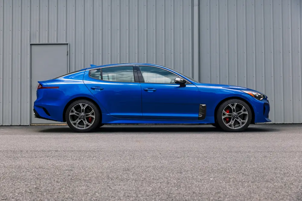 Blue Kia Stinger